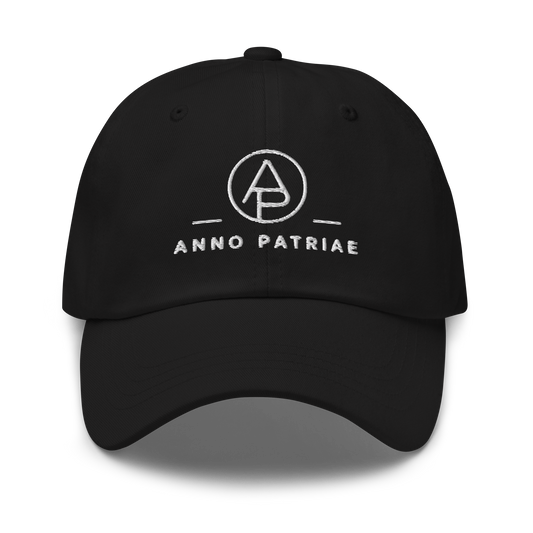 ANNO PATRIAE Monogram Classic Dad Hat in Black