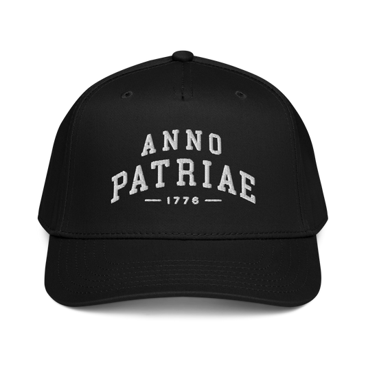 ANNO PATRIAE Varsity 5-Panel Cap in Black