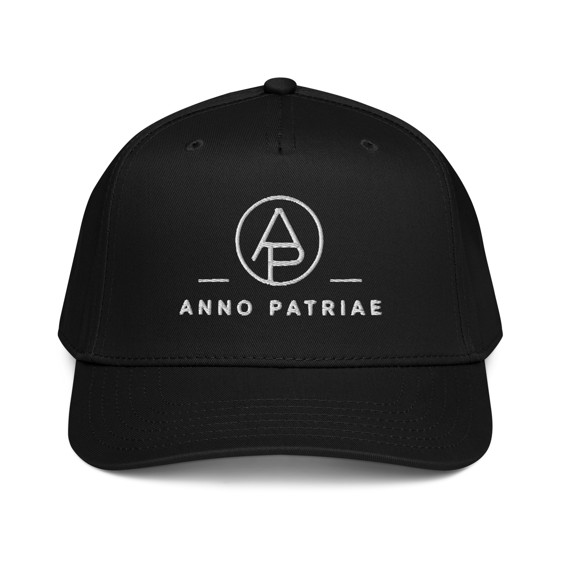 ANNO PATRIAE Monogram 5-Panel Cap in Black