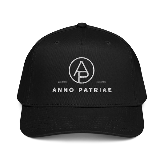 ANNO PATRIAE Monogram 5-Panel Cap in Black