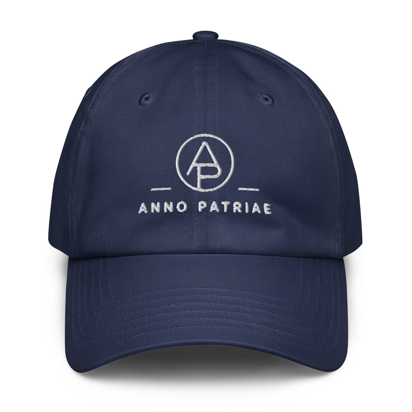ANNO PATRIAE Monogram Under Armour Dad Hat in Navy