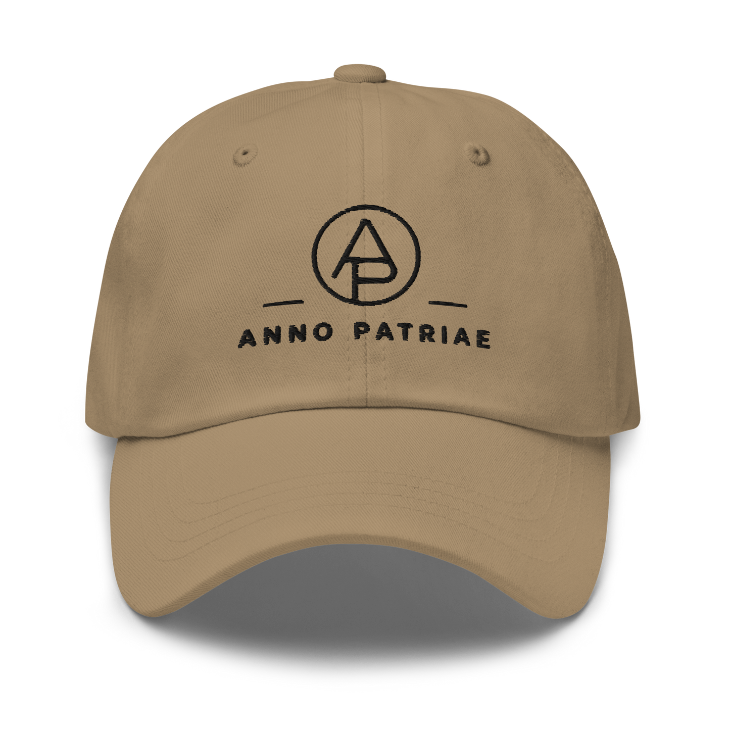 ANNO PATRIAE Monogram Classic Dad Hat in Khaki