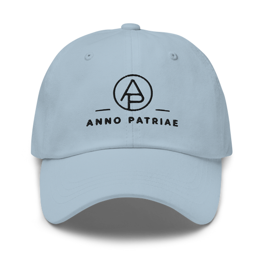 ANNO PATRIAE Monogram Classic Dad Hat in Light Blue