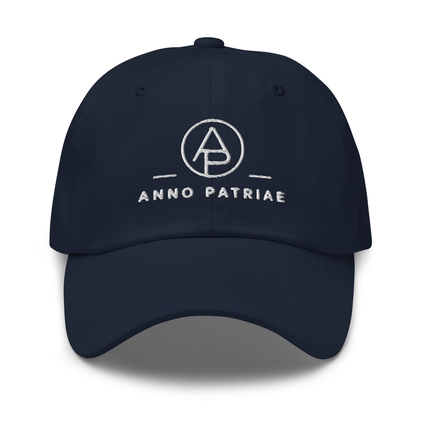 ANNO PATRIAE Monogram Classic Dad Hat in Navy