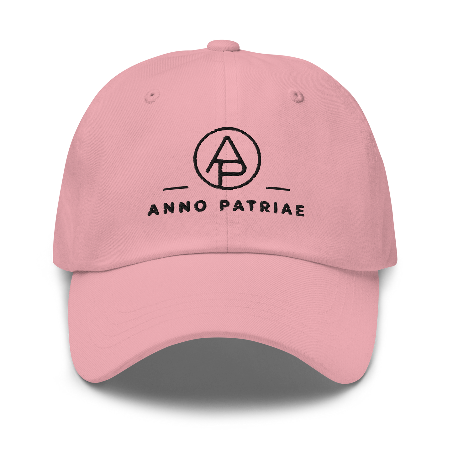 ANNO PATRIAE Monogram Classic Dad Hat in Pink