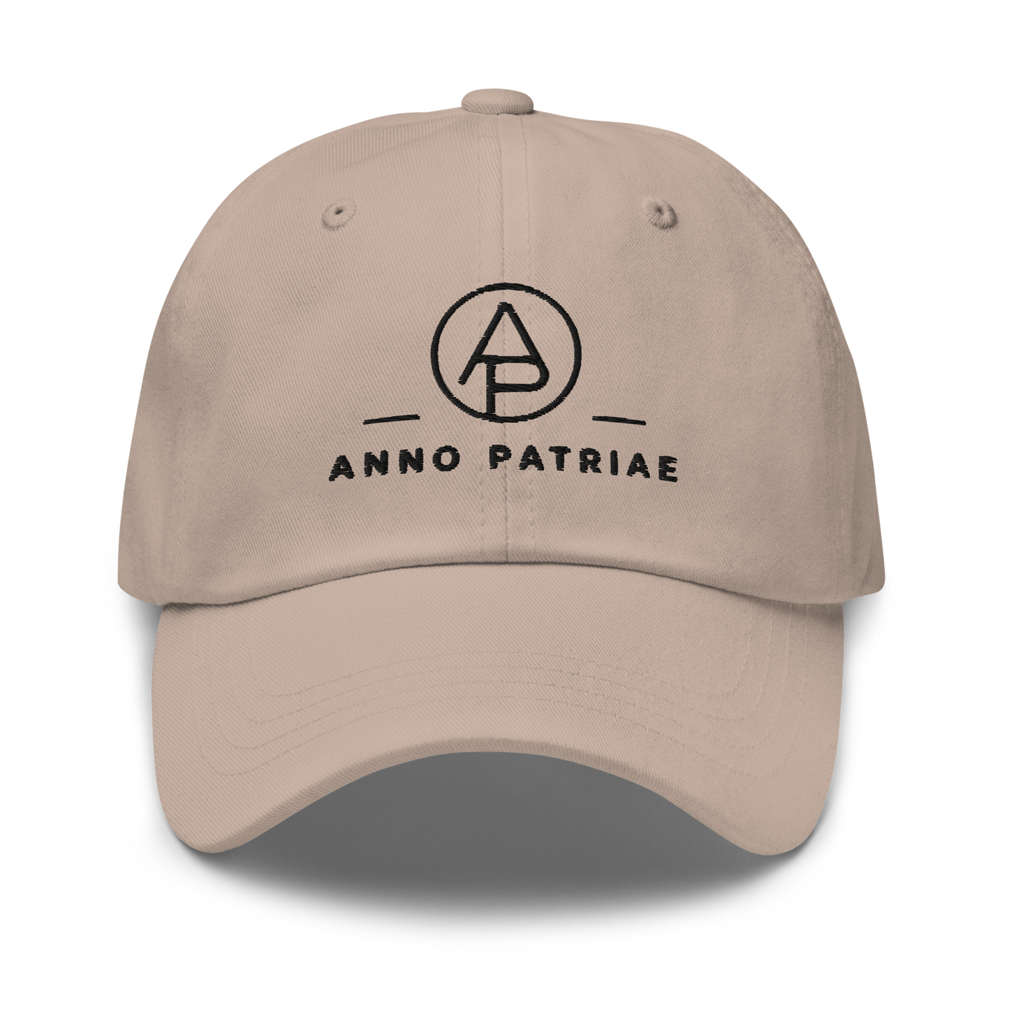 ANNO PATRIAE Monogram Classic Dad Hat in Stone