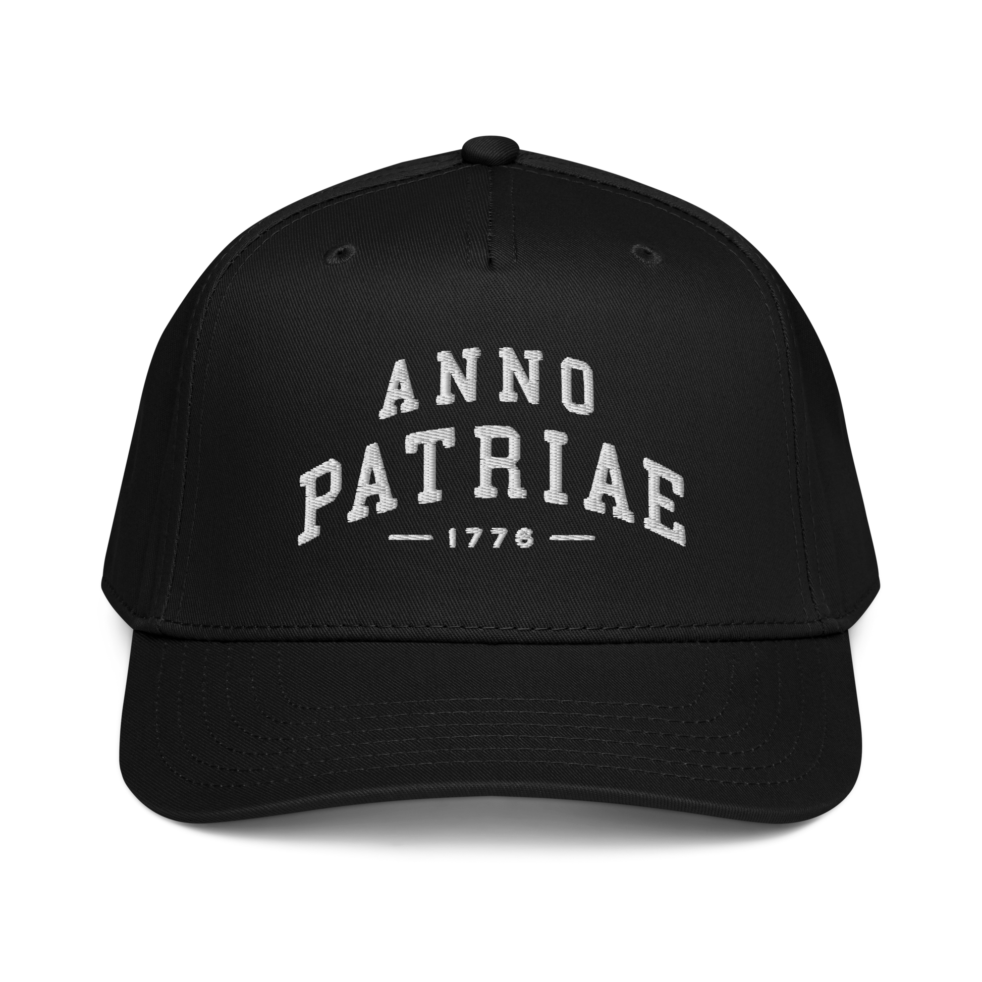 ANNO PATRIAE Varsity 5-Panel Cap in Black