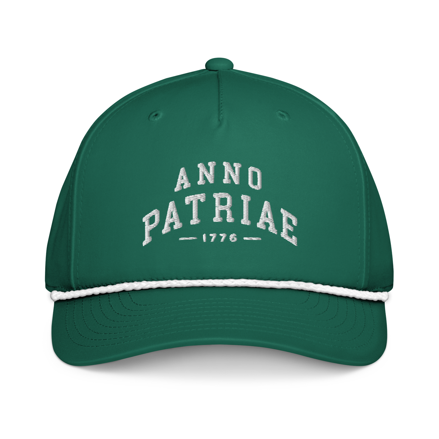ANNO PATRIAE Varsity Rope Cap in Kelly/White