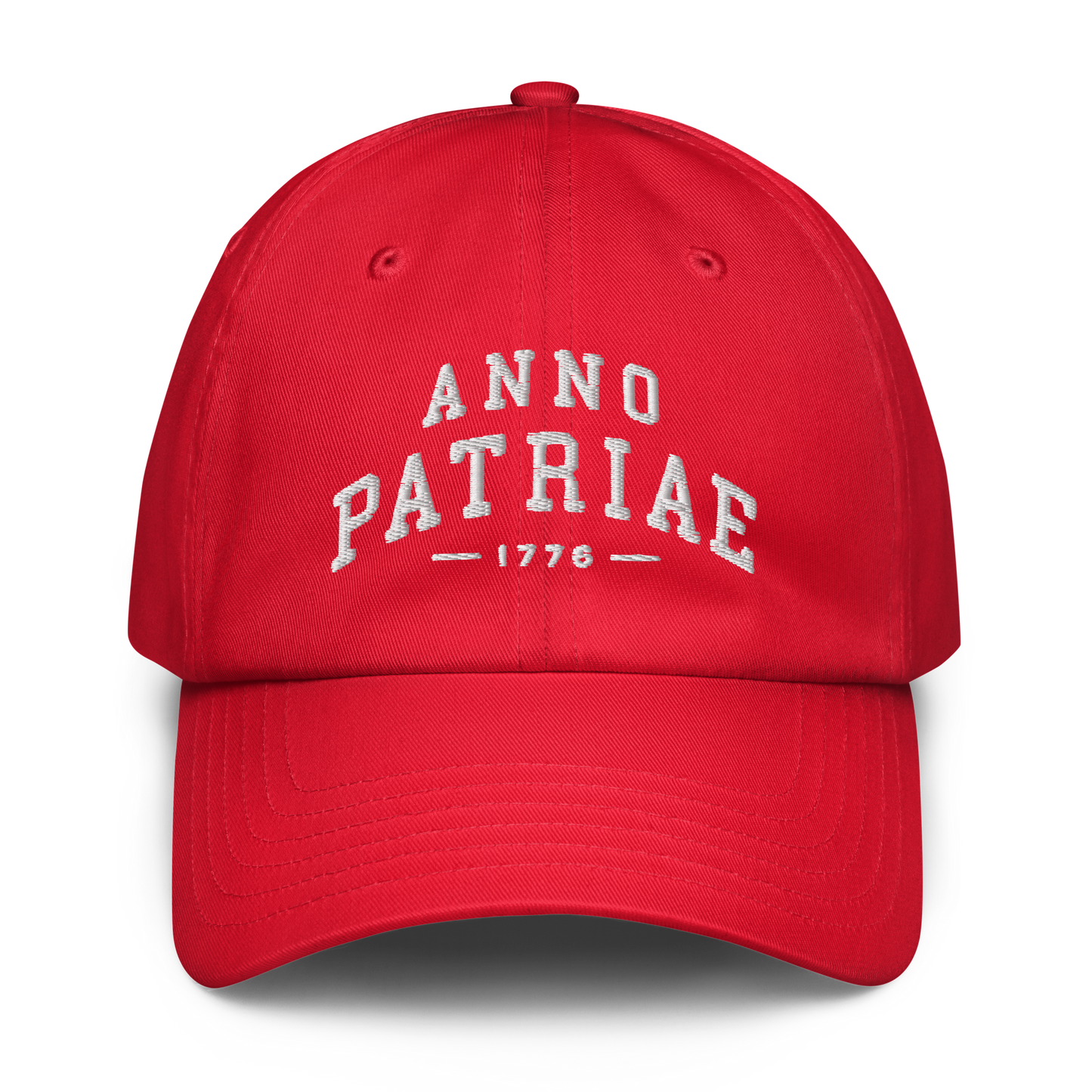 ANNO PATRIAE Varsity Under Armour Dad Hat in Red