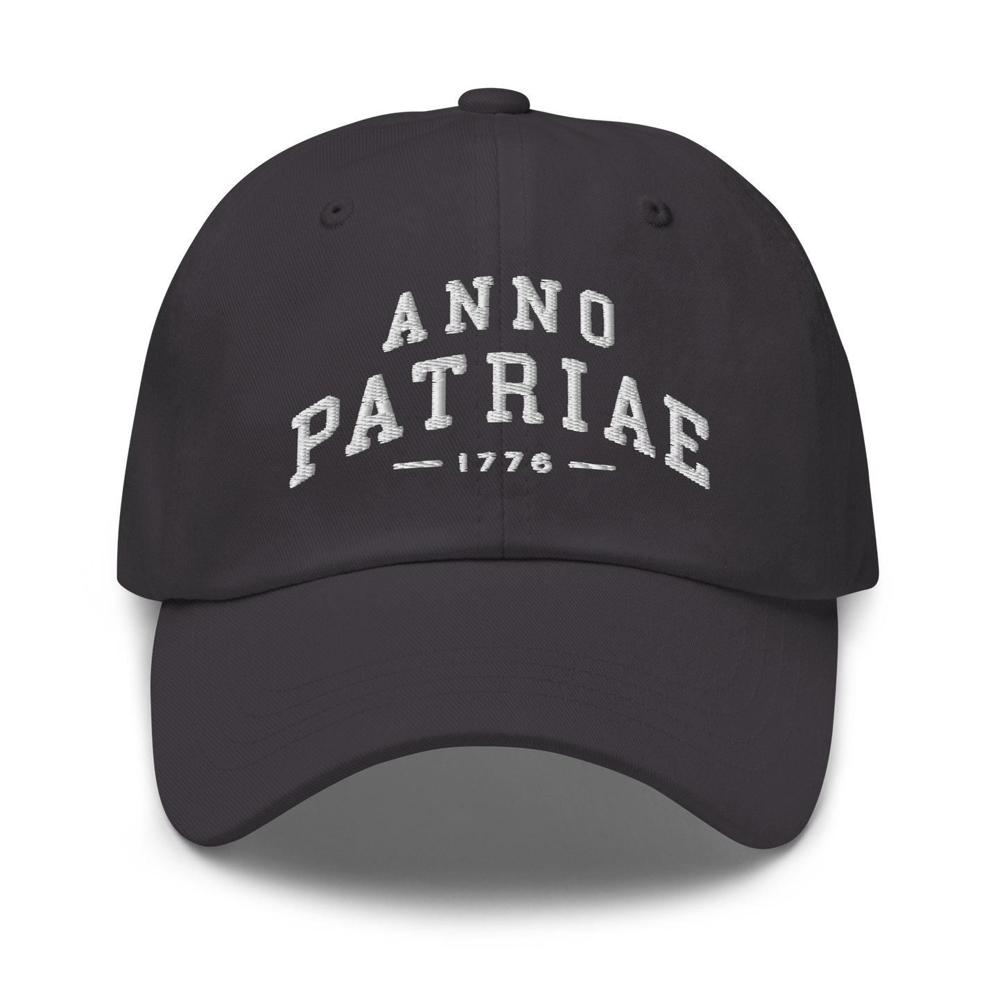 ANNO PATRIAE Varsity Classic Dad Hat in Dark Grey