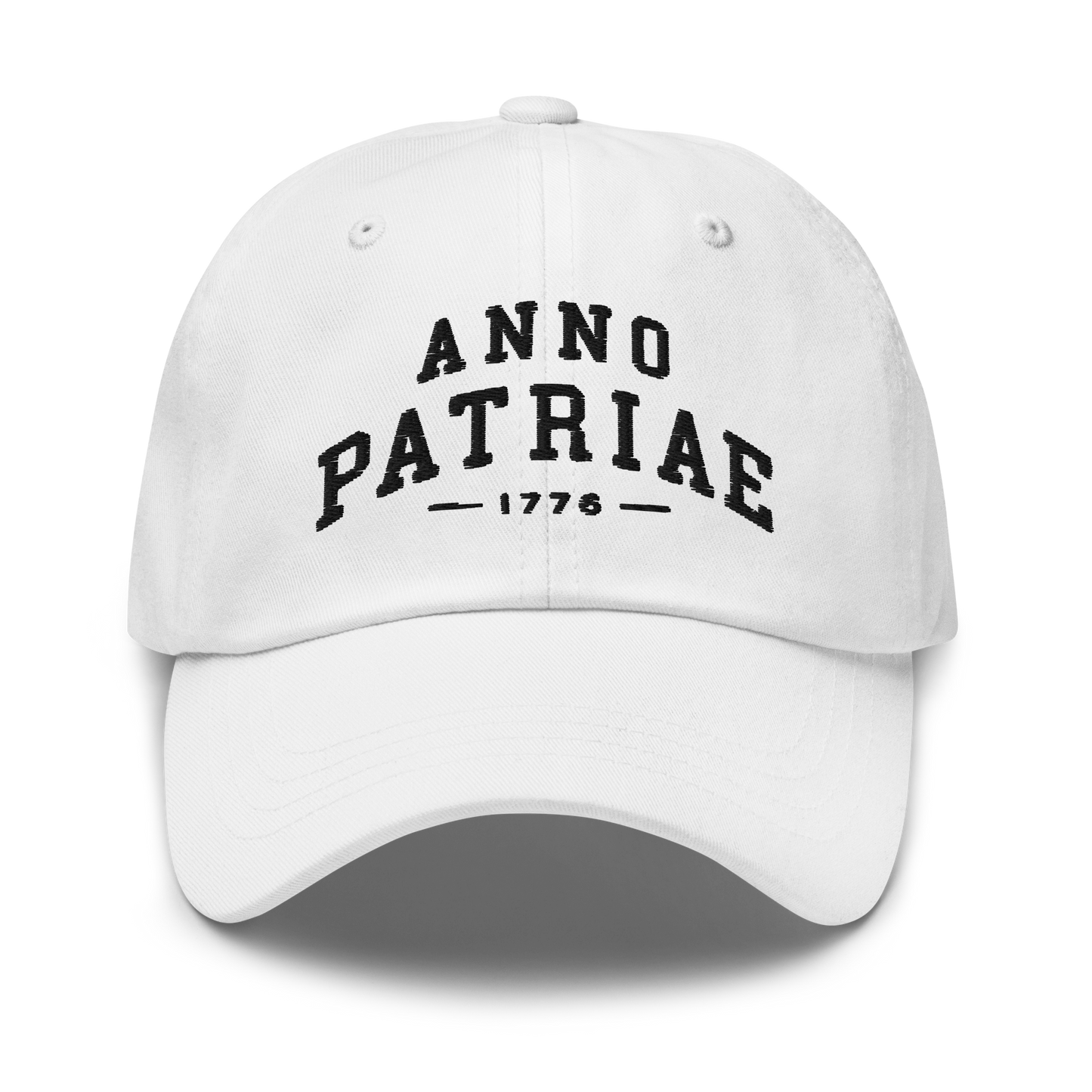 ANNO PATRIAE Varsity Classic Dad Hat in White