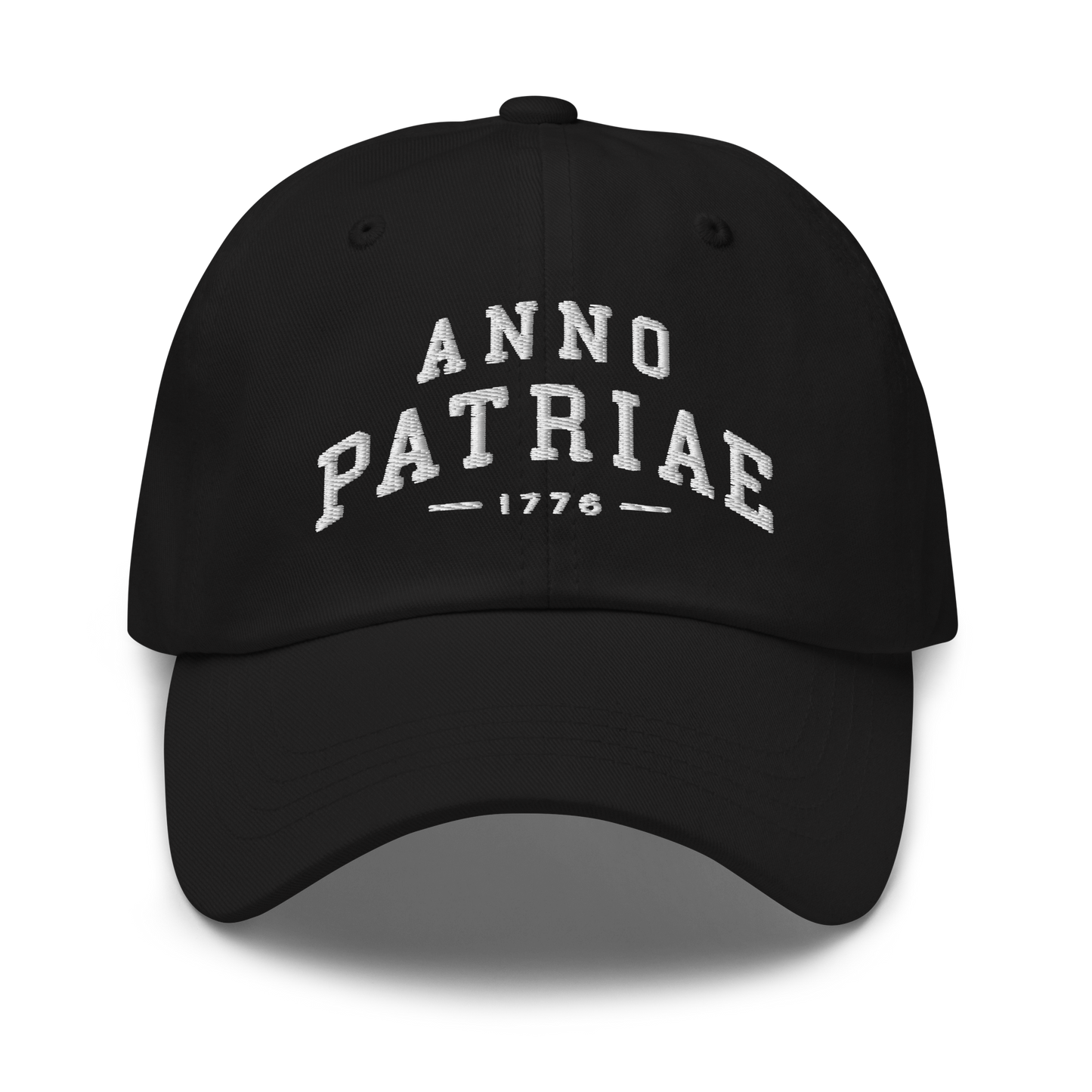 ANNO PATRIAE Varsity Classic Dad Hat in Black