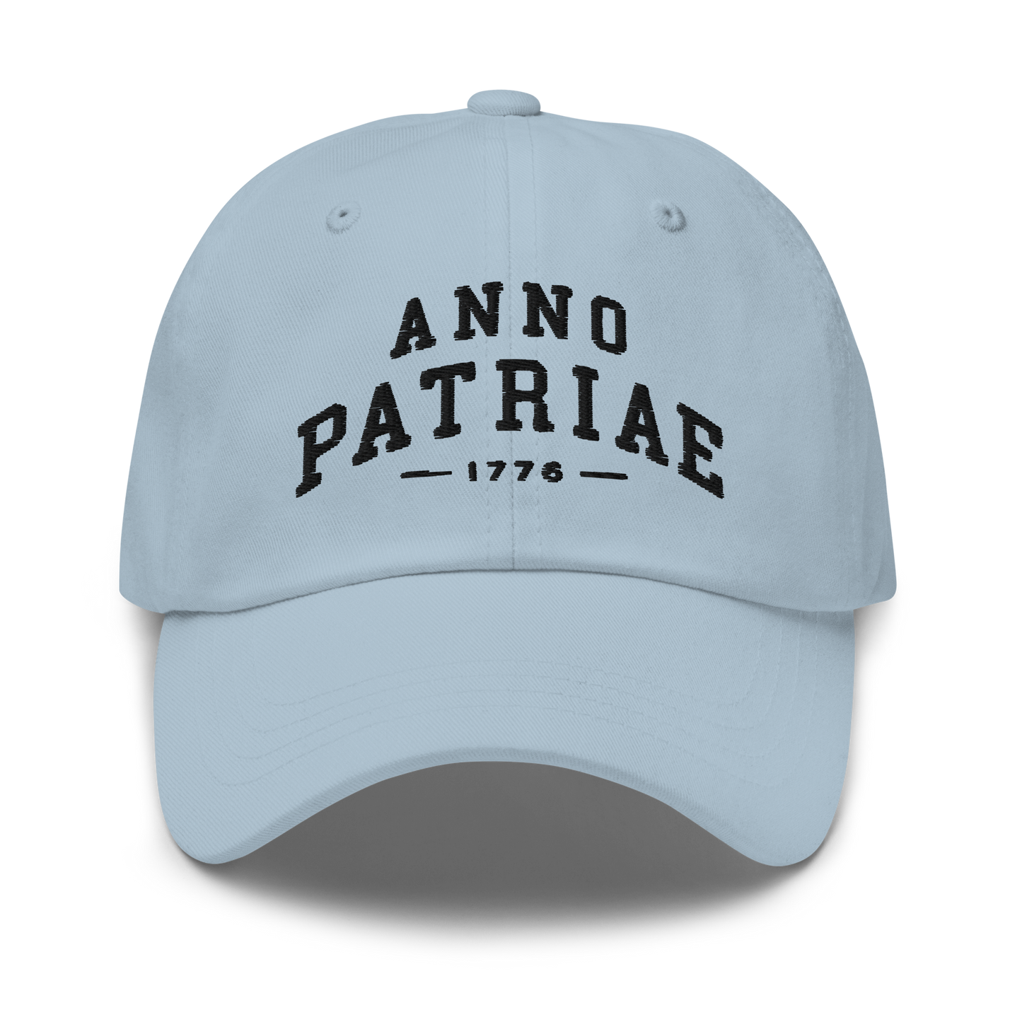 ANNO PATRIAE Varsity Classic Dad Hat in Light Blue