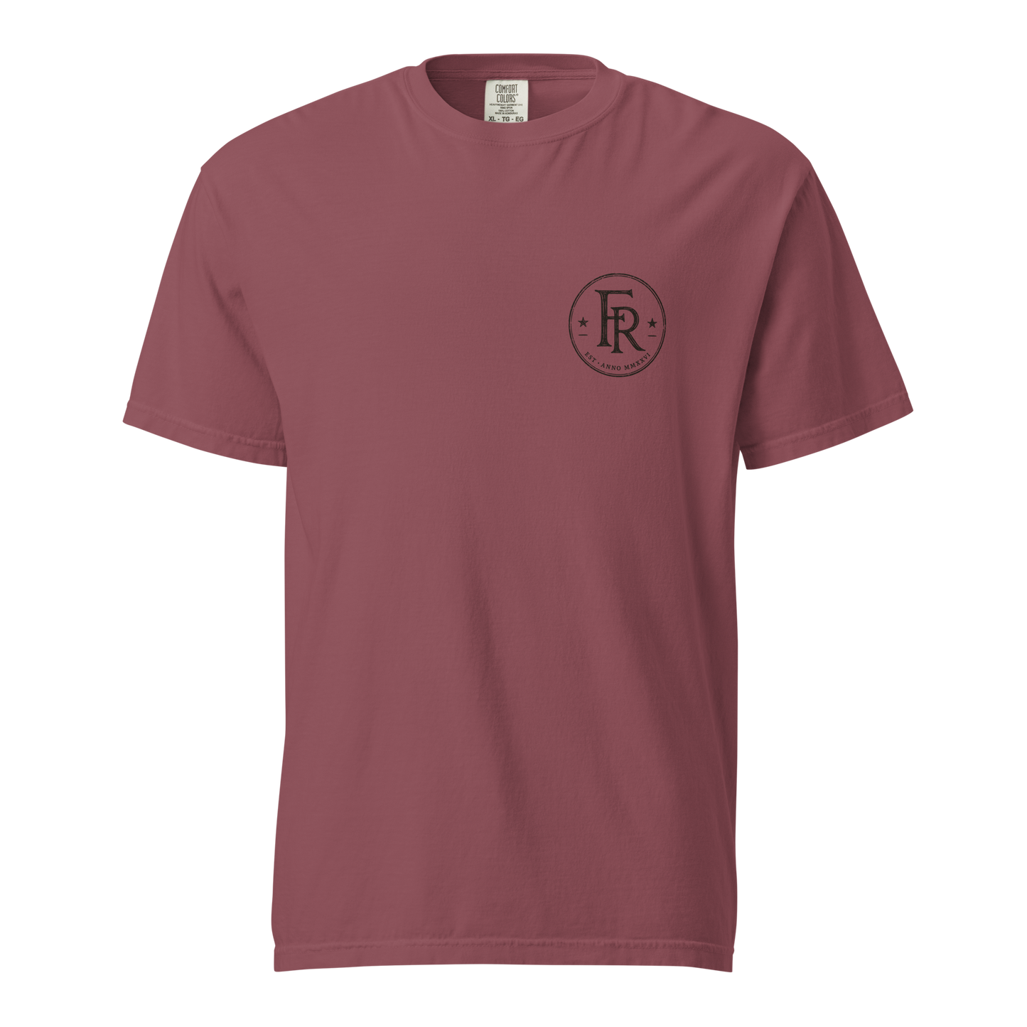 Under Providence Meeker, CO Rodeo Comfort Colors Tee in Brick front