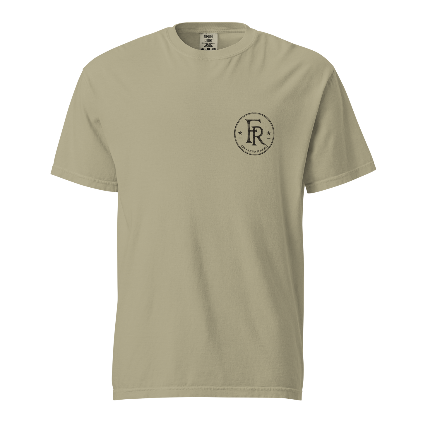 Under Providence Meeker, CO Rodeo Comfort Colors Tee in Khaki front