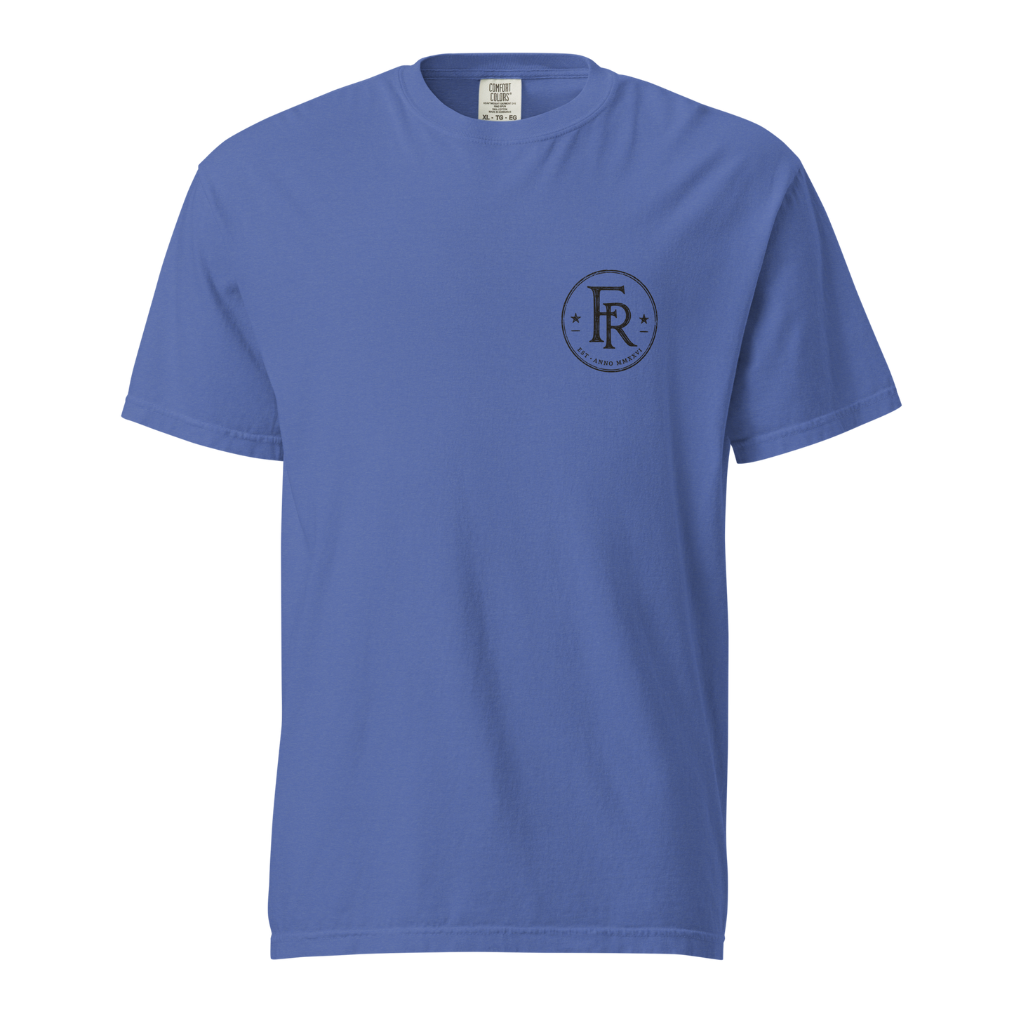 Under Providence Meeker, CO Rodeo Comfort Colors Tee in Mystic Blue front