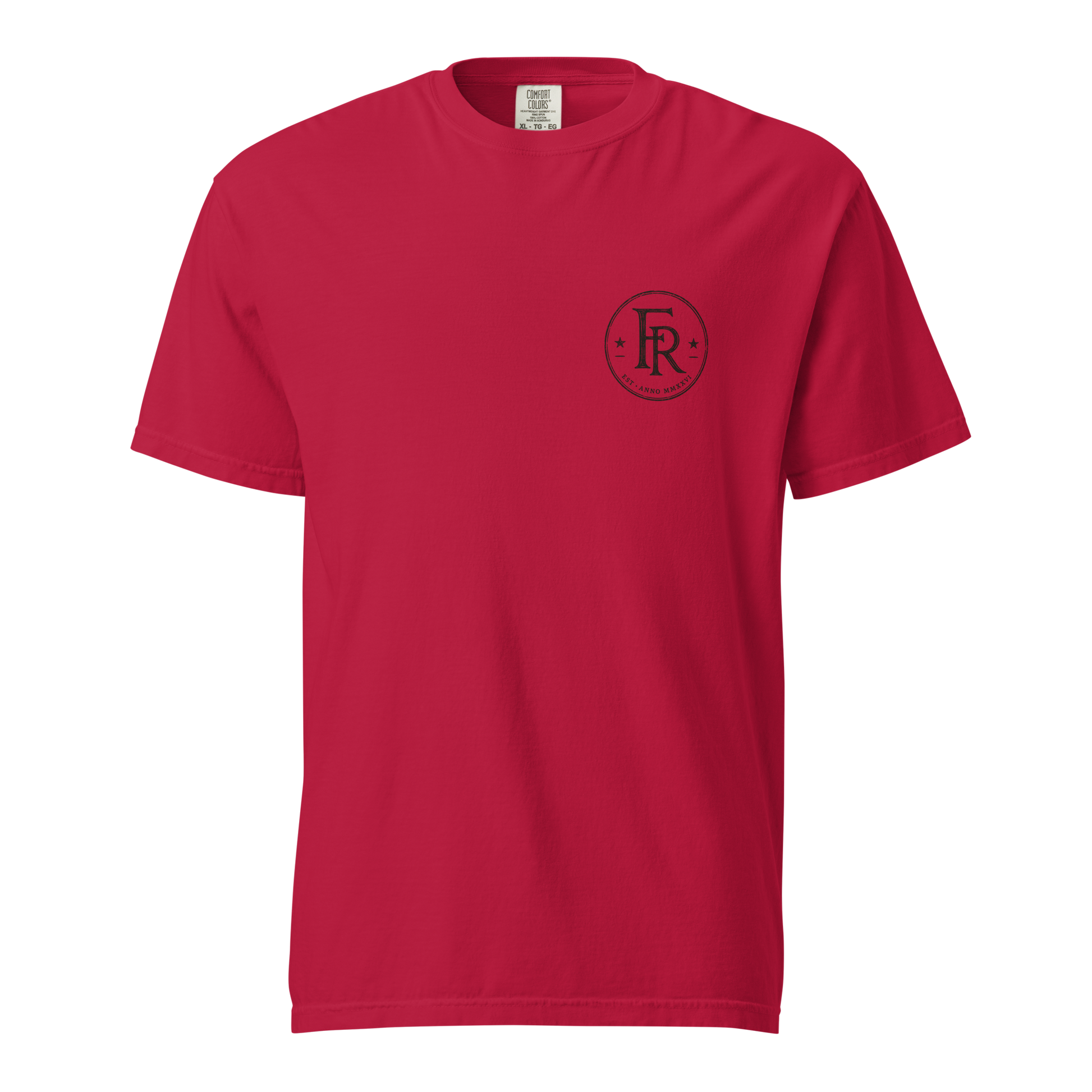 Under Providence Meeker, CO Rodeo Comfort Colors Tee in Red front